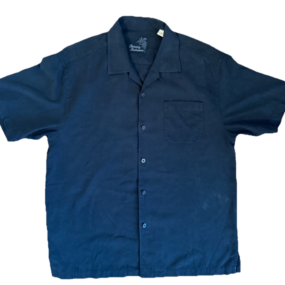 Tommy Bahama Silk Large Short Sleeve Button Down